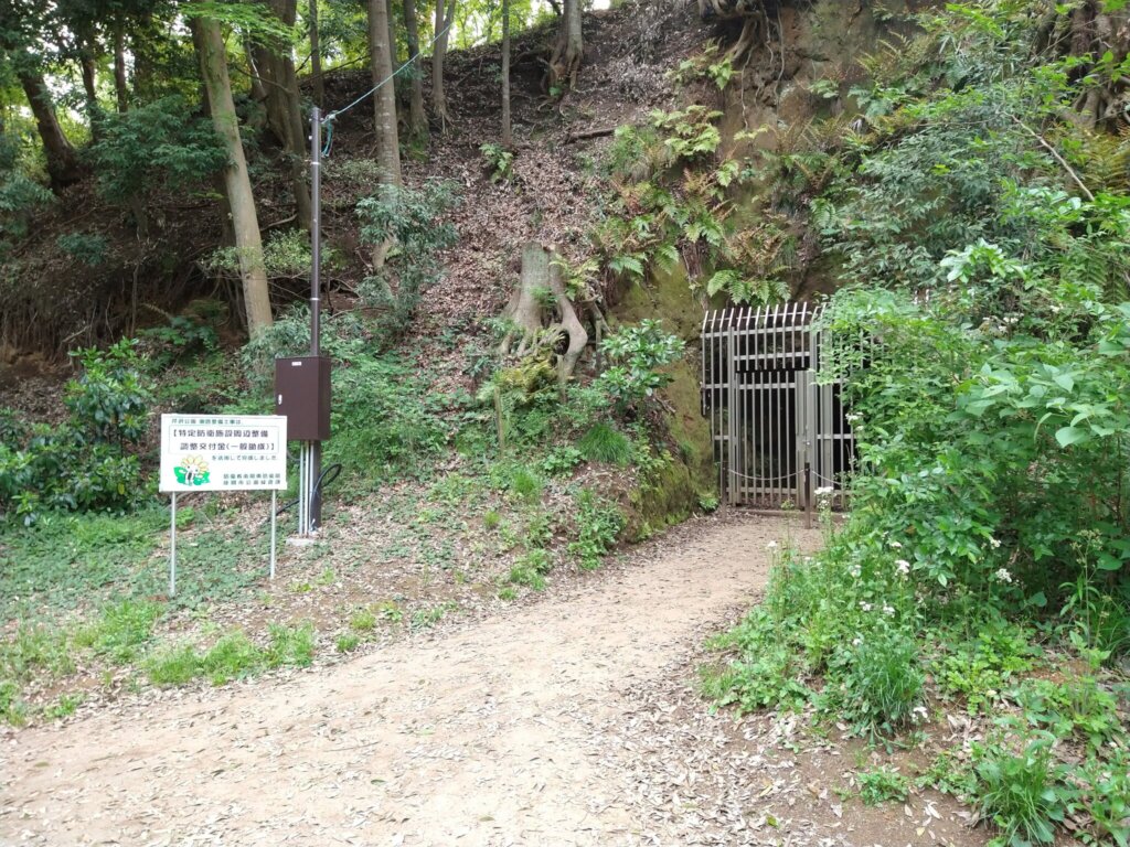高座海軍工廠中丸地下工場跡の入口其の一。