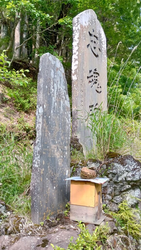忠魂碑。陸軍中将 田中義一書とあります。え！？陸軍大臣とか内閣総理大臣とか歴任した人！？